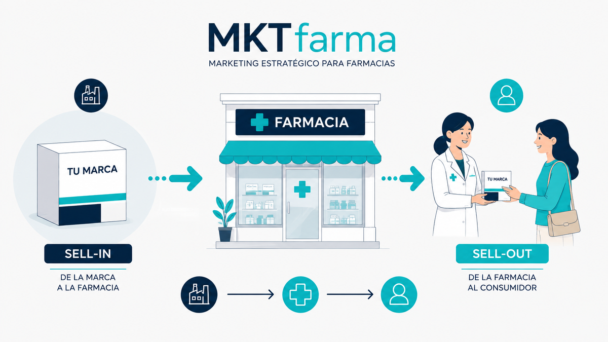 Sell-in y sell-out en farmacia para marcas